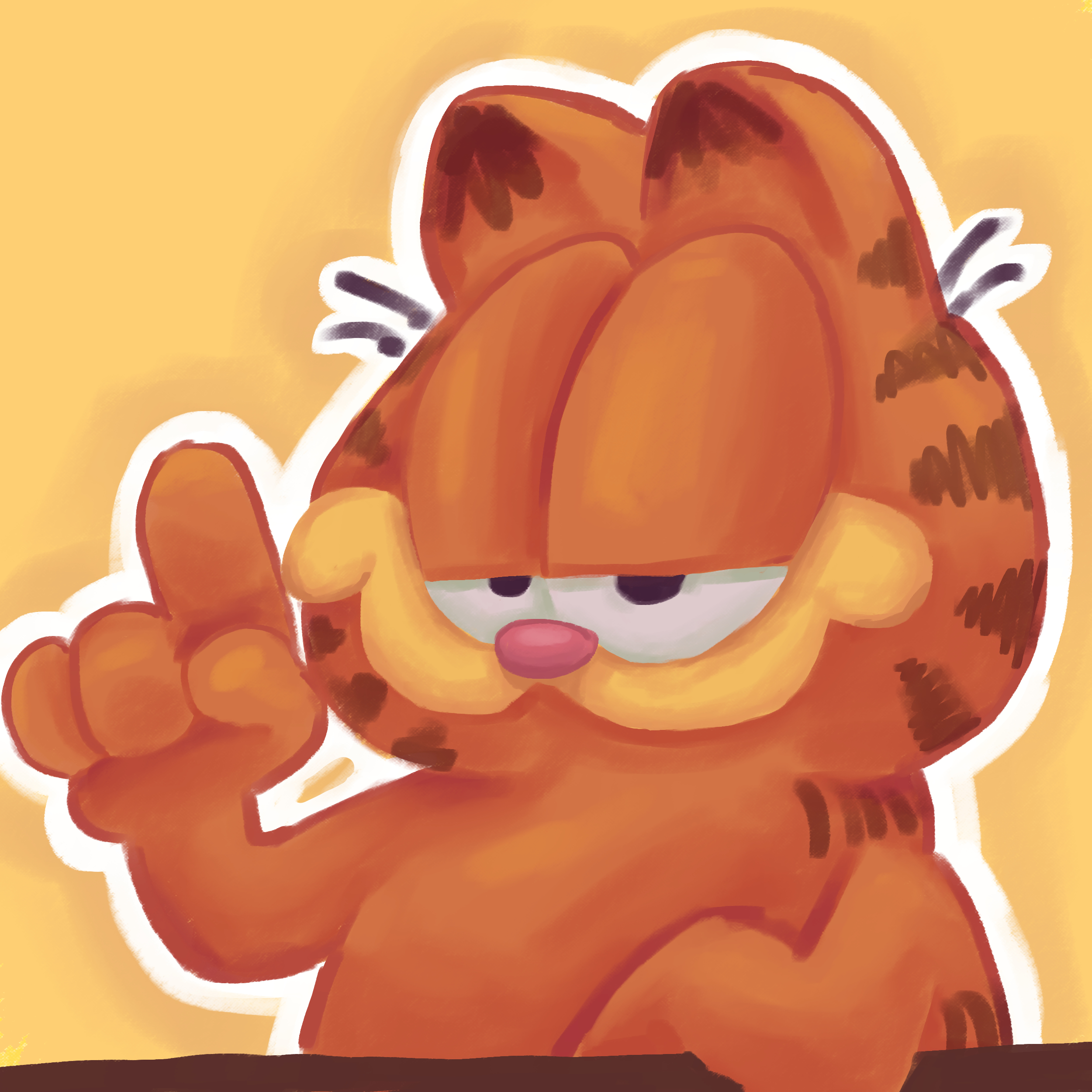 A Garfield-inspired artwork
